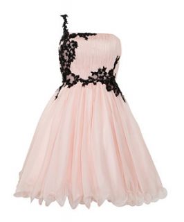 Ruby Prom Cream Molly Flower Applique Prom Dress