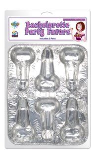 Pipedream Products Bachelorette Party Disposable Pecker Cupcake 2 Pack, Silver Health & Personal Care