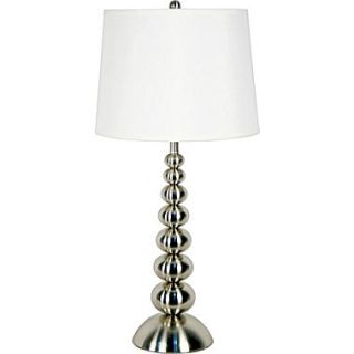 Kenroy Home Baubles Table Lamp, Brushed Steel Finish