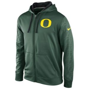 Nike College KO ThermaFit Full Zip Hoodie   Mens   Football   Clothing   Oregon Ducks   Green