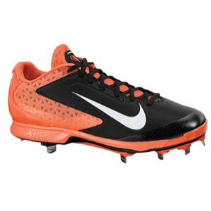 Nike Air Huarache Pro Low Metal   Mens   Baseball   Shoes   Black/White/Game Orange