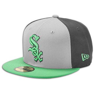 New Era MLB 59fifty Tri Pop Cap   Mens   Baseball   Accessories   Chicago White Sox   Grey/Island Green