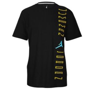 Jordan Retro 11 Jumpman Jordan T Shirt   Mens   Basketball   Clothing   Black/Gamma Blue