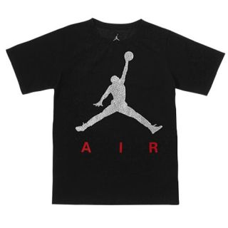 Jordan Jumpman Air T Shirt   Boys Grade School   Basketball   Clothing   Black/Silver Foil/Gym Red