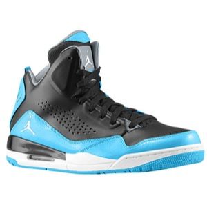 Jordan SC 3   Mens   Basketball   Shoes   Black/White/Dark Powder Blue/Cool Grey