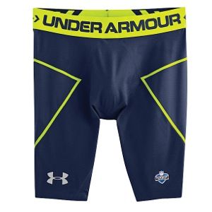 Under Armour NFL Combine Core Shorts   Mens   Training   Clothing   Midnight Navy/Hi Vis Yellow/Reflective