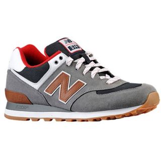 New Balance 574   Mens   Running   Shoes   Grey/Red