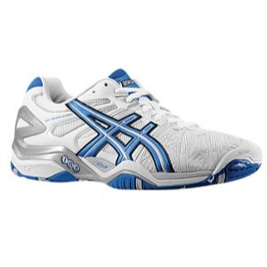 ASICS Gel Resolution 5   Mens   Tennis   Shoes   White/Royal Blue/Lightning