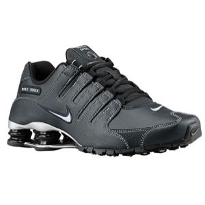 Nike Shox NZ   Mens   Running   Shoes   Black/Metallic Silver/Anthracite