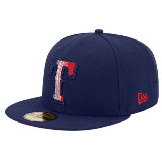 New Era MLB 59Fifty Fade A Grade Cap   Mens   Baseball   Accessories   Texas Rangers   Navy/Red