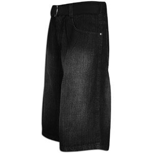 Southpole Belted Denim Shorts   Mens   Casual   Clothing   Black