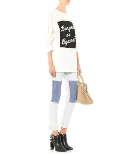 Knee patch high rise straight leg jeans  Aries  I