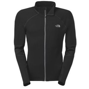 The North Face Momentum Thermal Full Zip Jacket   Mens   Running   Clothing   Black/Asphalt Grey