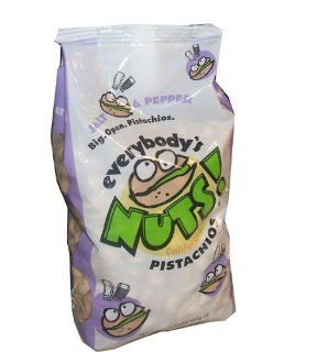 Everybody's Nuts Big Open Salt and Pepper Flavored California Pistachios 32 Ounce Value Bag Health & Personal Care