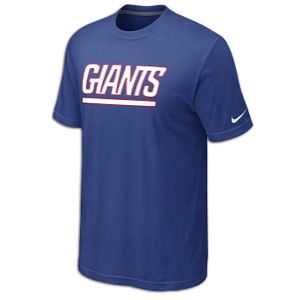 Nike NFL Authentic Logo T Shirt   Mens   Football   Clothing   New York Giants   Rush Blue
