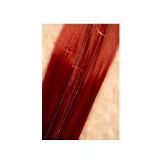 HuaYang Fluorescence Color Long Straight Solid Hair piece Hairpiece On In Hair Extension for Highlight(Wine Red)  Hair Styling Products  Beauty