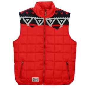 LRG Alpine & Coke Puffy Vest   Mens   Casual   Clothing   49Er Red