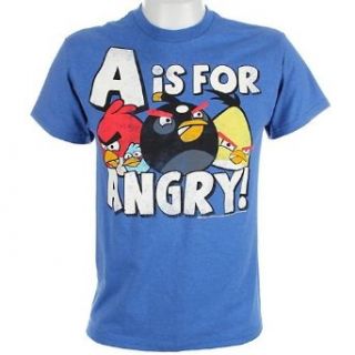 5th Sun Angry Birds   A Is For Angry T Shirt BLUE X Lg Clothing