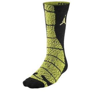 Jordan Elephant Print Crew Socks   Adult   Basketball   Accessories   Venom Green/Black/Black