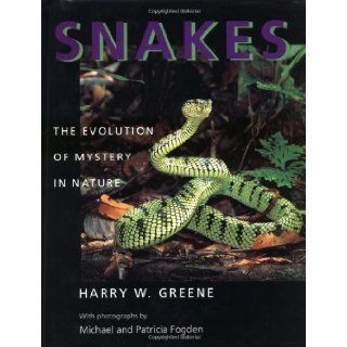 Snakes The Evolution of Mystery in Nature (A Director's Circle Book of the Associates of the University of California Press) 45th (forty fifth) Edition by Greene, Harry W. [1997] Books