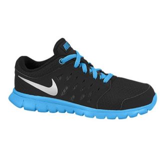Nike Flex Run 2013   Boys Preschool   Running   Shoes   Black/Vivid Blue/Black/Metallic Silver