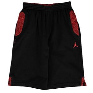 Jordan Retro 3 Hoops Shorts   Boys Grade School   Basketball   Clothing   Black/Gym Red