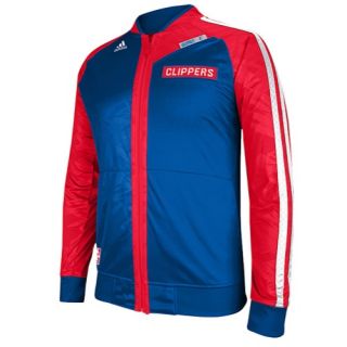 adidas NBA On Court Jacket   Mens   Basketball   Clothing   Los Angeles Clippers   Royal/Red