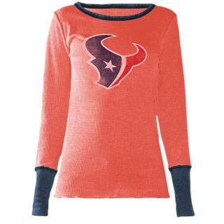 Touch NFL Distressed Burn Out Thermal   Womens   Football   Clothing   Houston Texans   Multi
