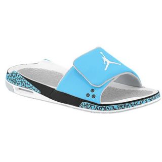 Jordan Retro 3 Slide   Mens   Casual   Shoes   Dark Powder Blue/White/Wolf Grey/Black