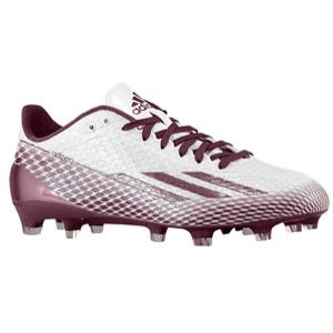 adidas adiZero 5 Star 3.0   Mens   Football   Shoes   White/Light Maroon/Light Maroon