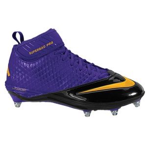 Nike Lunar Superbad Pro D   Mens   Football   Shoes   Minnesota Vikings   Purple/University Gold/Black