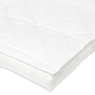 White pillow top duck down mattress topper