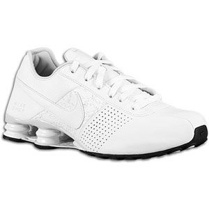 Nike Shox Deliver   Mens   Running   Shoes   White/White/Black/Black/Black