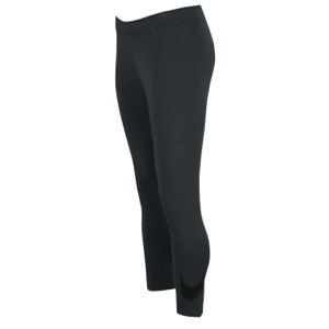 Nike Leg A See Swoosh Cropped Legging   Womens   Casual   Clothing   Anthracite/Black