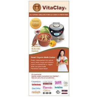 VitaClay VM7900 6 Smart Organic Multi Cooker  A Rice Cooker, Slow Cooker, Digital Steamer plus bonus Yogurt Maker, 6 Cup/3.2 Quart Kitchen & Dining