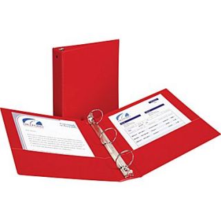 2 Avery Economy Binder with Round Rings, Red