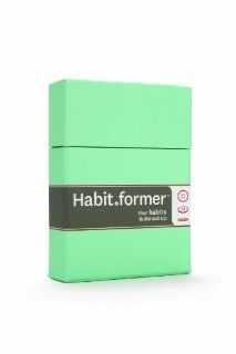 Buttoned Up Habit Former Green/White (1033 )  Paper Data Cards 