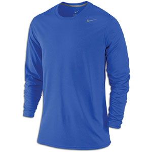 Nike Legend Dri FIT L/S T Shirt   Mens   Training   Clothing   Game Royal/Carbon Heather/Cool Grey
