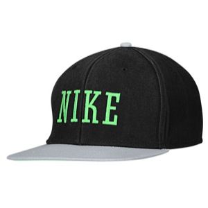 Nike Graphic Snap Back Cap   Mens   Casual   Accessories   Black/Wolf Grey/Poison Green