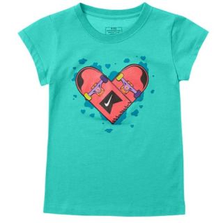Nike Heart Deck S/S T Shirt   Girls Grade School   Casual   Clothing   Calypso