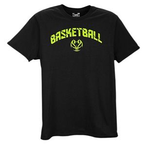 Under Armour Runwitit T Shirt   Mens   Basketball   Clothing   Black/Hyper Green