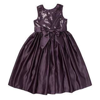 Tigerlily Girls purple sequin prom dress