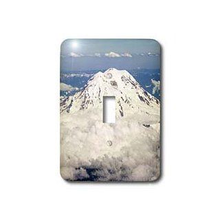 3dRose LLC lsp_45571_1 Mount Ranier As Few From a Jet Place As It Nears Seattle Mount Ranier National Park Washington Single Toggle Switch   Switch Plates  