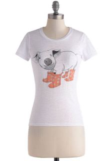 Pig in Boots Top  Mod Retro Vintage T Shirts