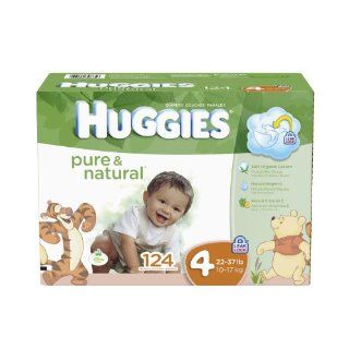 Huggies Pure and Natural Diapers, Size 4, 124 Count Health & Personal Care