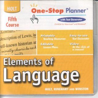One Stop Planner with Test Generator, Fifth Course Software
