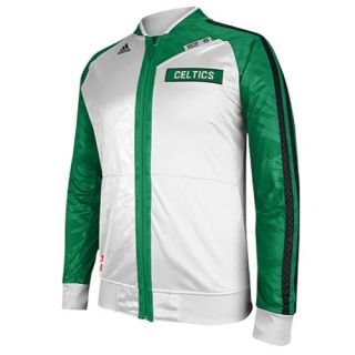 adidas NBA On Court Jacket   Mens   Basketball   Clothing   Boston Celtics   White/Green