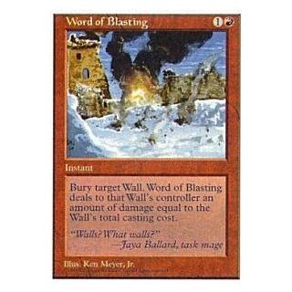 Magic the Gathering   Word of Blasting   Fifth Edition Toys & Games