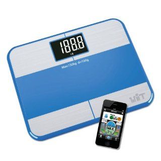 WiTscale S1F Bluetooth Digital Bathroom Scale Body Fat w/ Large Backlit Display and Step On Technology for iPhone5S, iPhone5C, iPad mini Health & Personal Care