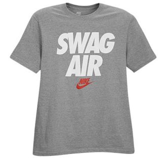 Nike Swag Air Short Sleeve T Shirt   Mens   Casual   Clothing   Dark Grey Heather
